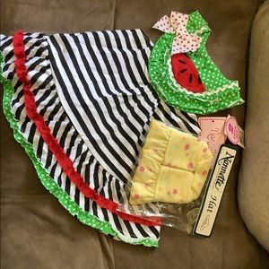 Nanette dress and bonnet.